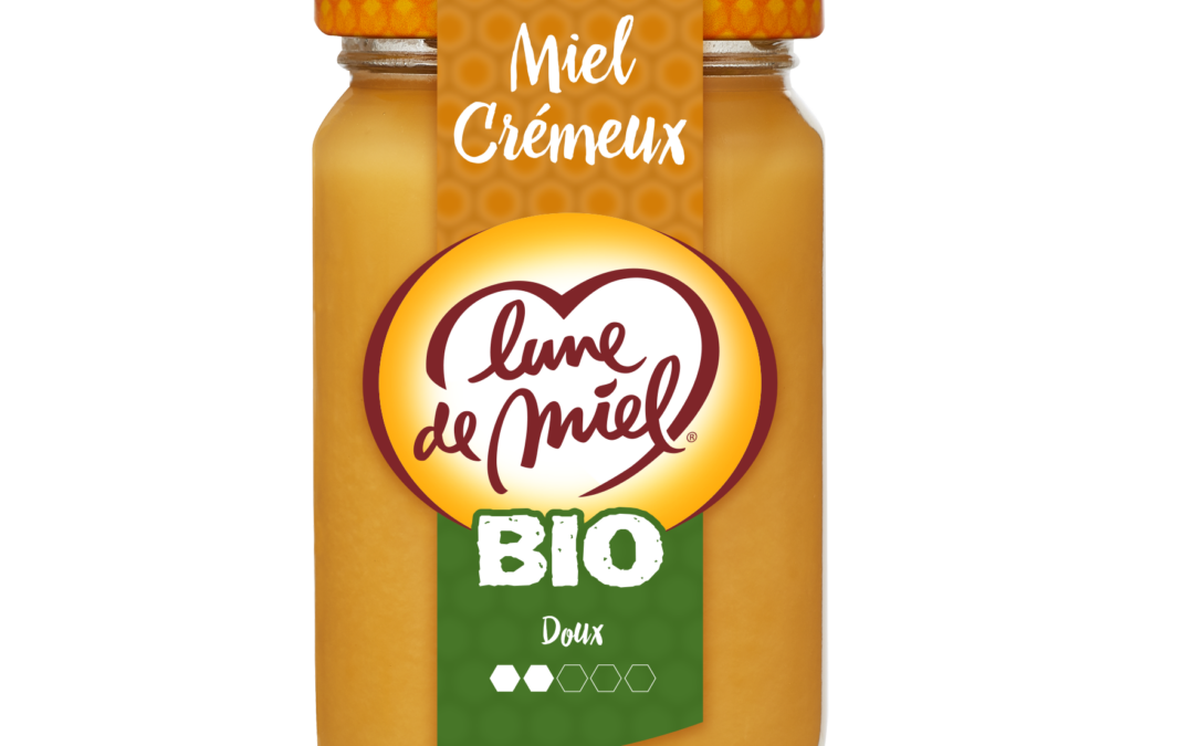 Miel biologique de fleurs crémeux – pot verre