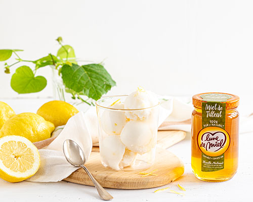 Sorbet citron au miel de tilleul Lune de Miel®