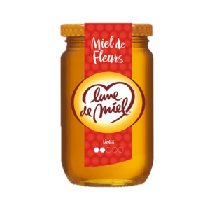 miel de fleurs pot verre lune de miel
