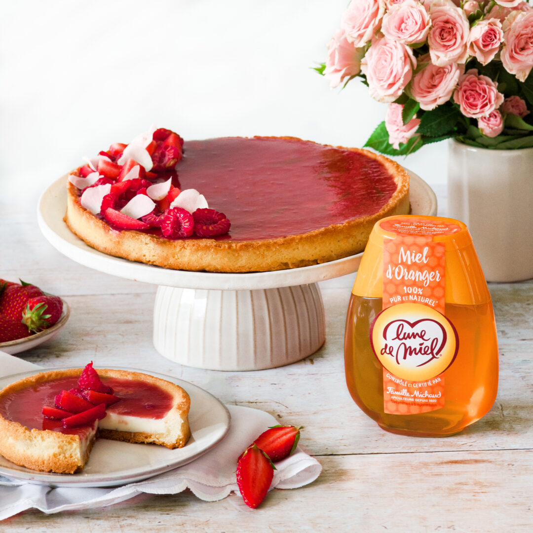 Tarte florale au miel d’oranger Lune de Miel®