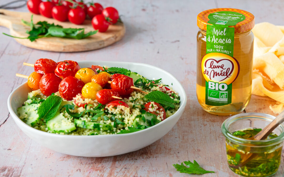 Taboulé et vinaigrette au Miel d’Acacia biologique Lune de Miel®